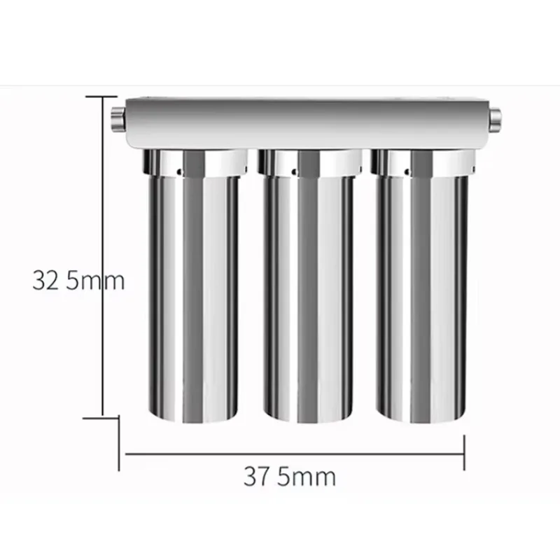Stainless Steel Level 3 Ultrafiltration Water Purifier Manual Countertop Style for Kitchen Outdoor and RV Use