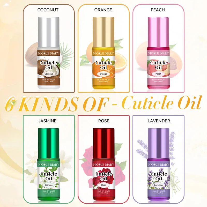 NICOLE DIARY 5ml เล็บโภชนาการน้ํามันเล็บ Cuticle Repair Oil ป้องกัน Agnail เล็บบํารุงผิวเล็บเครื่องมือดูแล
