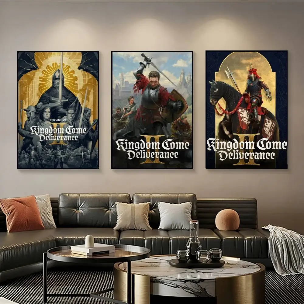 لعبة المملكة تعال Deliveryance II ملصق طباعة كوك المطبوخ الرسم على لوحات القماش الجدارية لغرفة المعيشة غرفة نوم ديكور المنزل