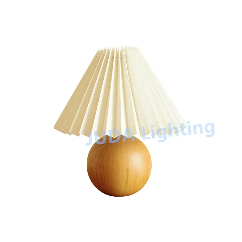 

Vintage Table Lamp Desk Lamp Nightstand Night Light Solid Wood Base Lamp Desk light for Bedroom Living Room End Table Office E27