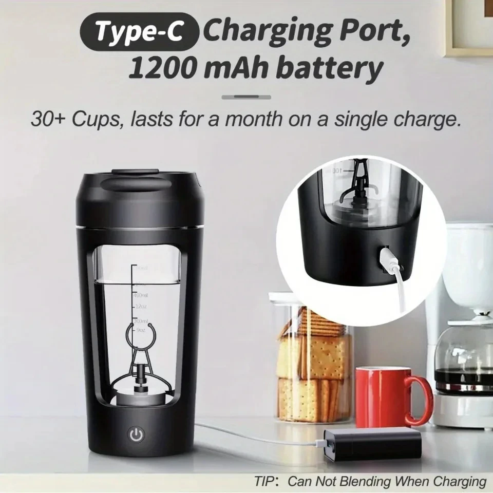 

Electric Protein Powder Mixing Cup Automatic Shaker Bottle Mixer Shake Bottle Milk Coffee Blender Kettle fro Gym outdoor