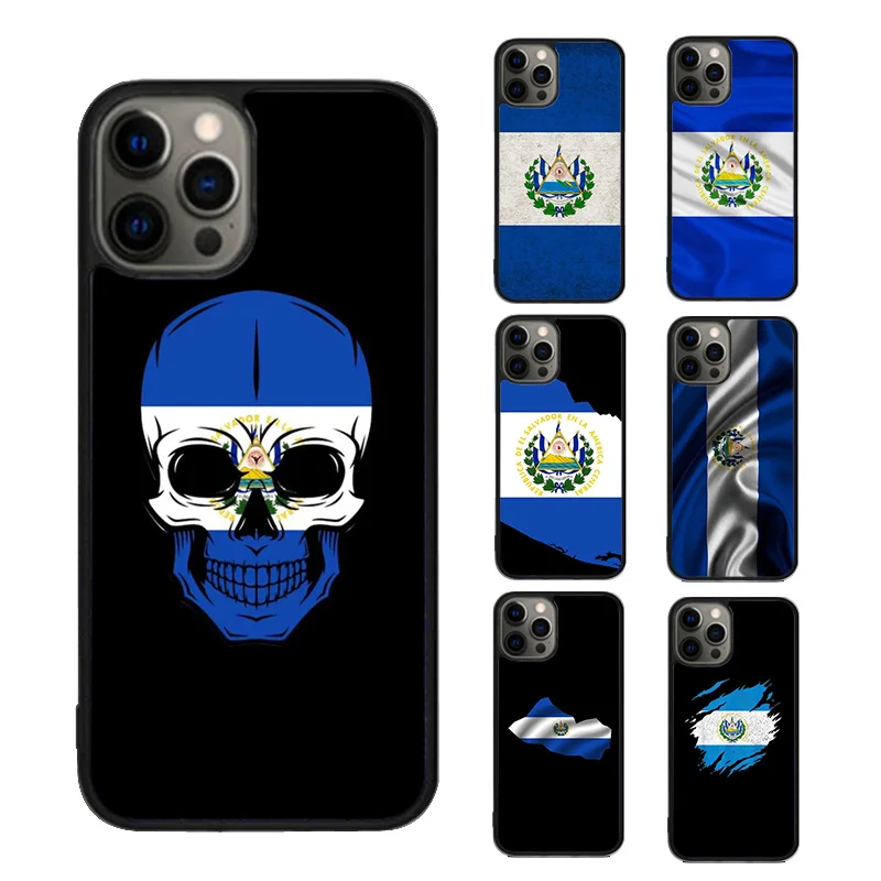 El Salvador National Flag Phone Case cover For iPhone SE2020 15 16 14 13 12 11 Pro Max Coque For Apple 8 PLUS 7 fundas