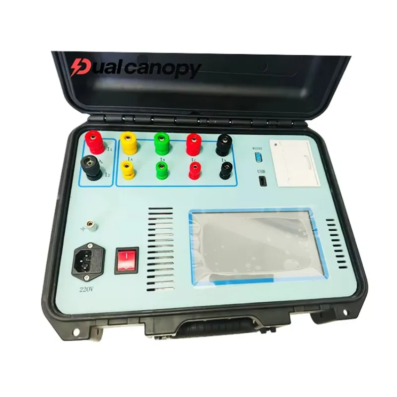 Earth Loop Impedance Resistance Tester Electric Transformer Winding Resistance Tester 10A DC Cable Resistance Tester
