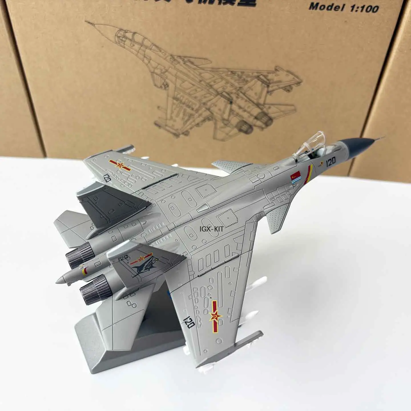 1/100 China J-20 15 Fighter J15 Aircraft Carrier Carrier-based Aircraft Simulation Alloy Static Model