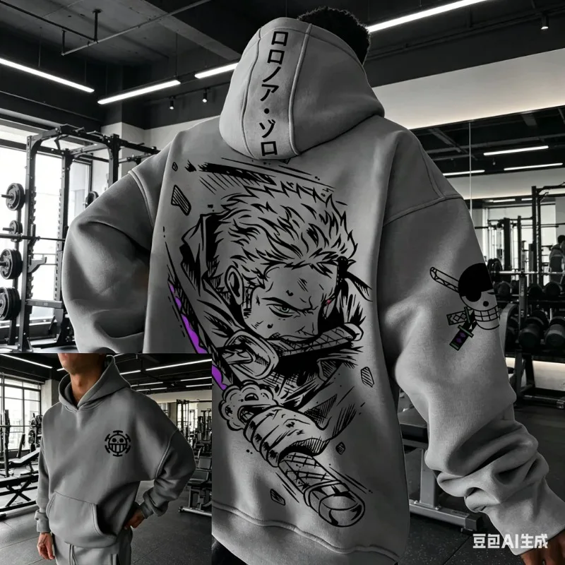 

2026 Anime Hoodie Graphic Sweatshirt Men Women One Piece Zoro Streetwear New Spring Casual Pullover Jacket Long Sleeve Tops​​