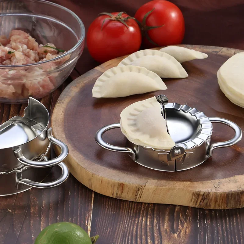 صانع زلابية أدوات القالب Jiaozi صديقة للبيئة المعجنات الفولاذ المقاوم للصدأ أدوات المطبخ قاطع العجائن لأدوات صنع المطبخ 7/9 سنتيمتر
