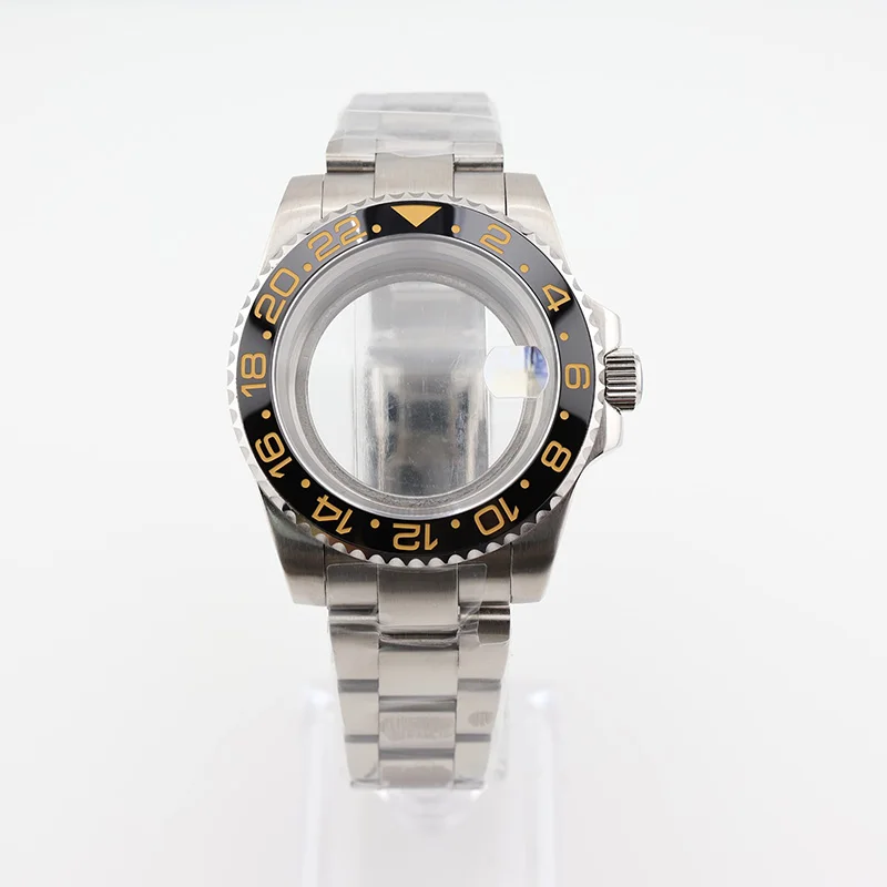 

NH35 NH36 40mm Diver Watch Case GMT for 82152813 Movement Sapphire Glass with Jubile Bracelet Replacement Parts