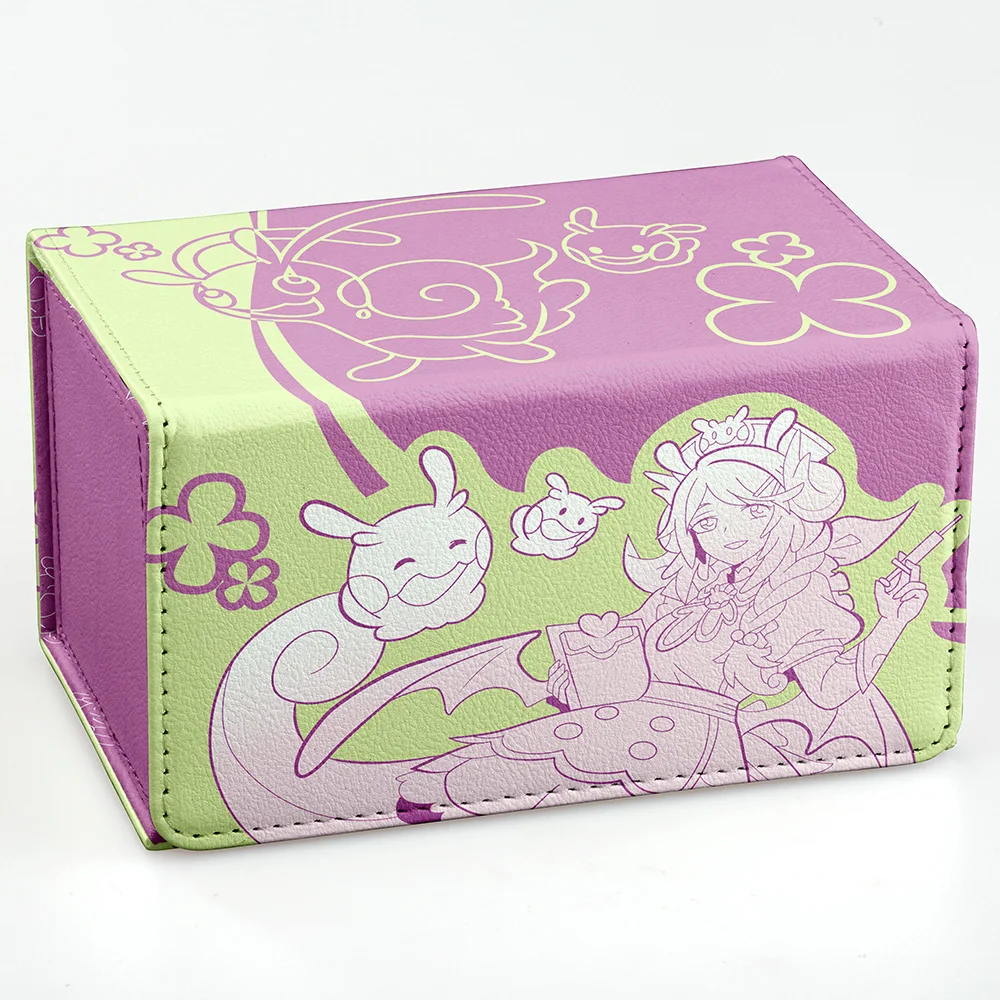Yugioh Dragonmaid Deck Box High-Capacity Yu-Gi-Oh! OCG DTCG MTG PKM PTCG Trading Cards Pu Leather Storage Box 200+