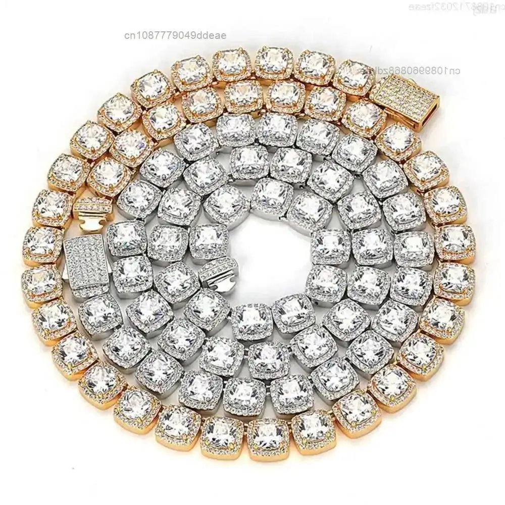 

Jwy Cheap Gold and Silver Plated Copper Iced Out Cuban Link Chain Necklace