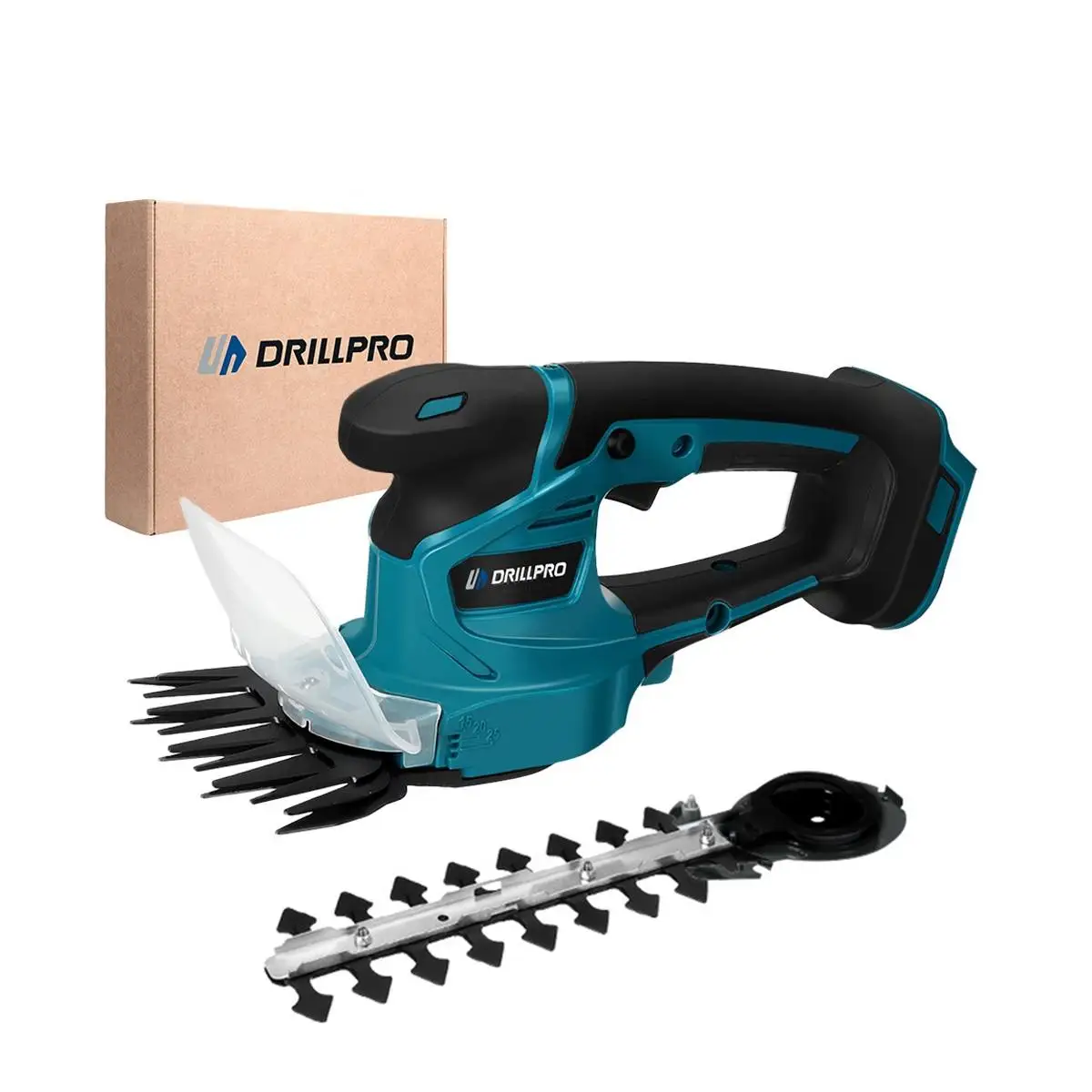 

Drillpro Brushless Electric Hedge Trimmer 2 In1 Grass Shear Rechargeable Lawn Mower Shrub Pruning Garden Tool For Makita Battery