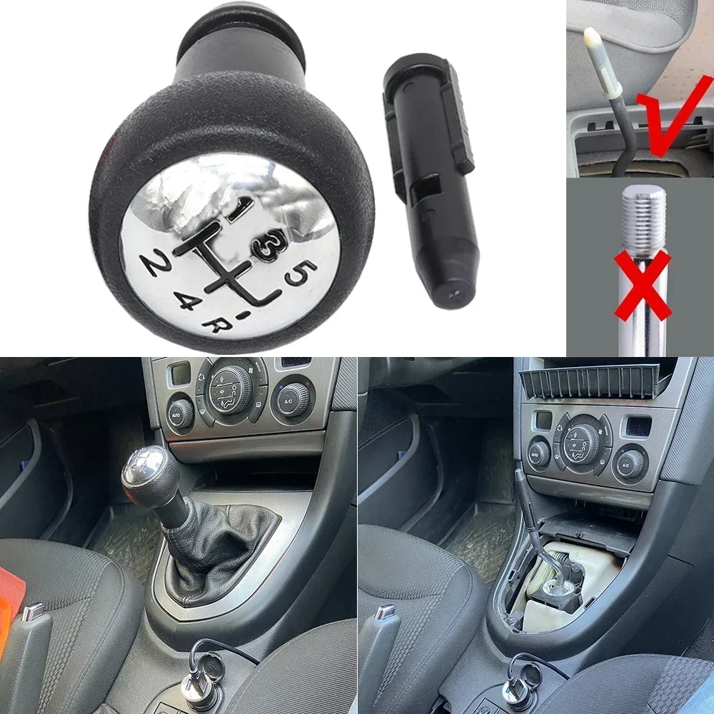 5 Speed Gear Shift Knob Gaiter For Citroen Berlingo III 2018- Opel Combo Toyota ProAce City PU Leather Car Interior Accessories 3