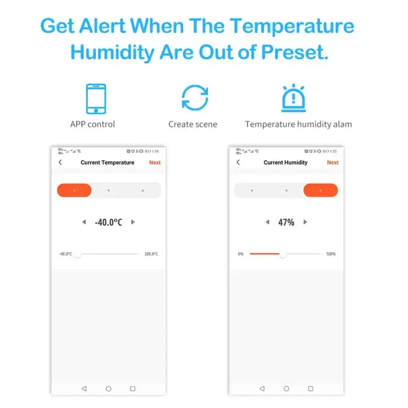 Tuya WIFI Zigbee Smart Temperatur- und Feuchtigkeitssensor mit LCD-Display, App/Sprachsteuerung über Alexa, Google Home, Smart Life