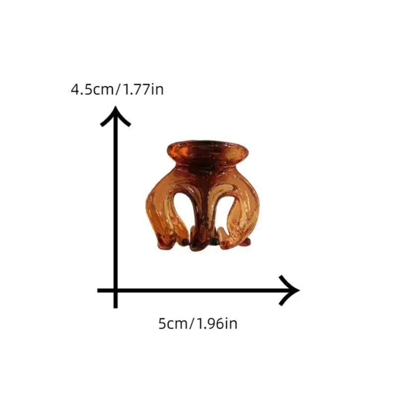 مشبك شعر يقطين بسيط للنساء، مشبك ذيل حصان فرنسي، دبوس شعر أنيق، إكسسوارات للشعر