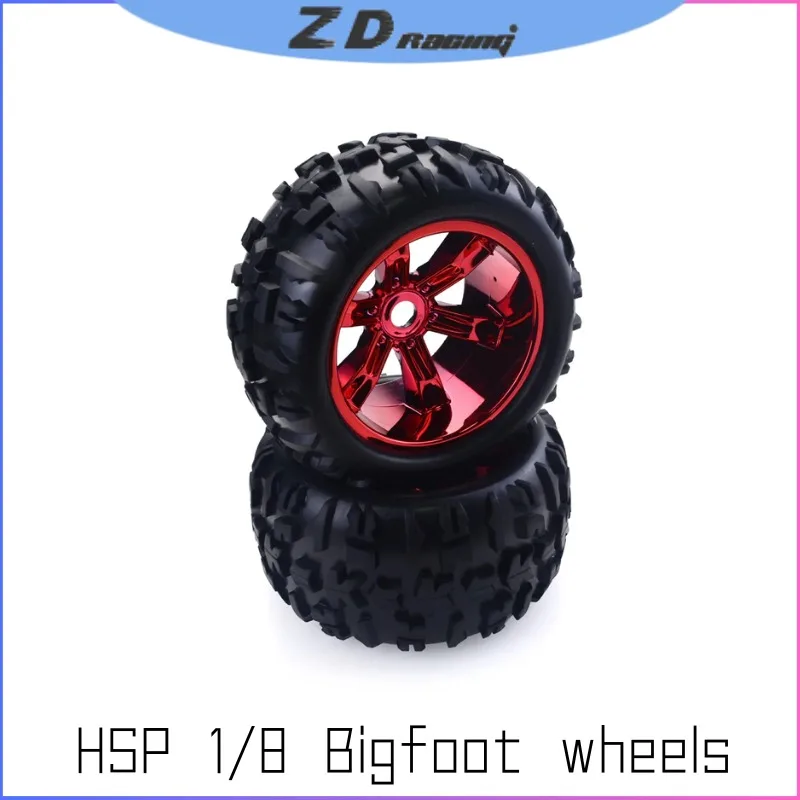 

ZD Racing 2PCS 1/8 Scale Climbing Tires - Rubber Off-Road Wheels for HSP/Traxxas/HPI (8477 RC Truck Upgrade Parts)