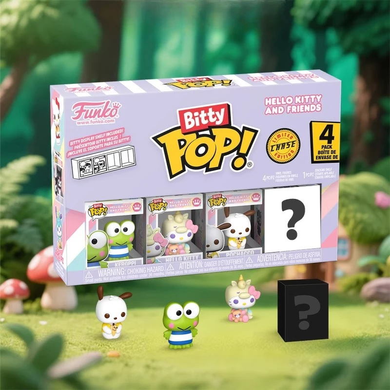 

Genuine Edition FUNKO POP Sanrio Hello Kitty, Kuromi, My Melody Blind Box Anime Action Model Toys Assembly Collectible Model