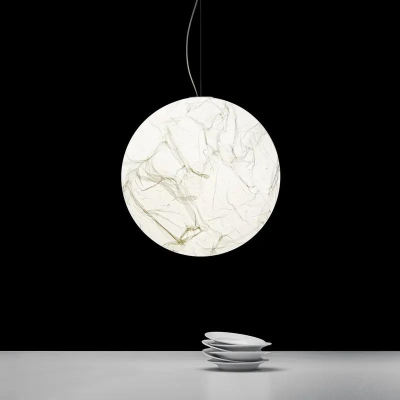 For Light Luxury Moon Chandelier Modern Simple Hanging Lamp for Bedroom Duplex Villa Stairwell Restaurant Designer Acrylic Ball