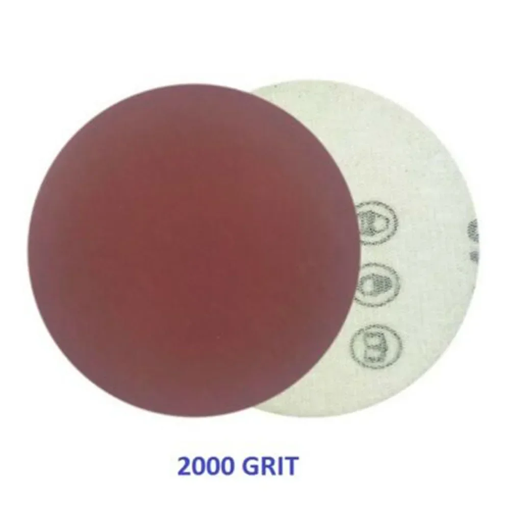 Eeatop 2-calowe okrągłe papierowe krążki ścierne do szlifowania na mokro/sucho, polerowania, arkusze ścierne do polerowania, gradacja 50 mm, 1500-10000