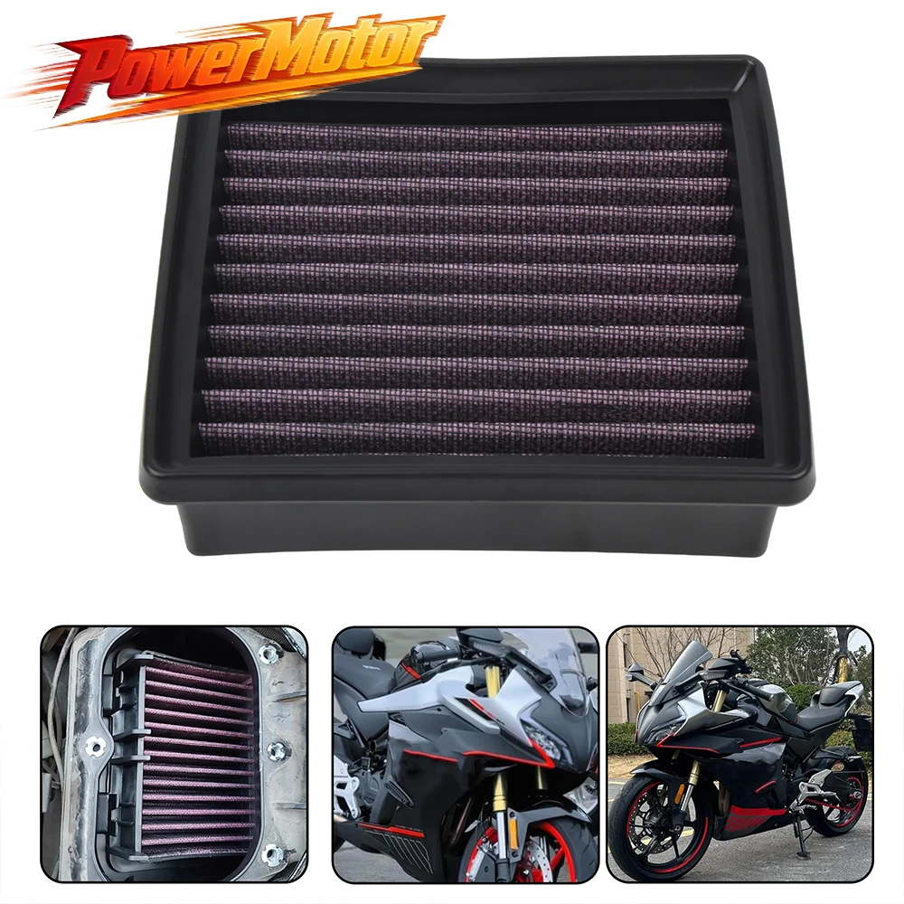 Motorcycle High Flow Air Filte Accessories For CFMOTO 450SR 450NK 450MT CF400-6 PN: P-CF45S23-01 Street