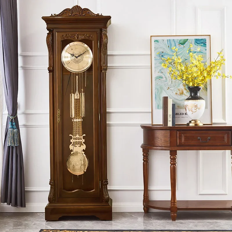 

German Helmler European luxury floor clock Chinese retro pendulum clock