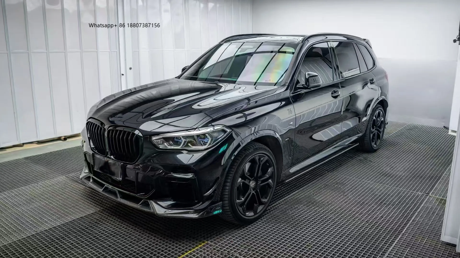 

For 19-23 for X5 G05 Carbon Fiber Bumper Front Lip Exhaust Bolt-On Universal Fitment 1 Year Warranty New