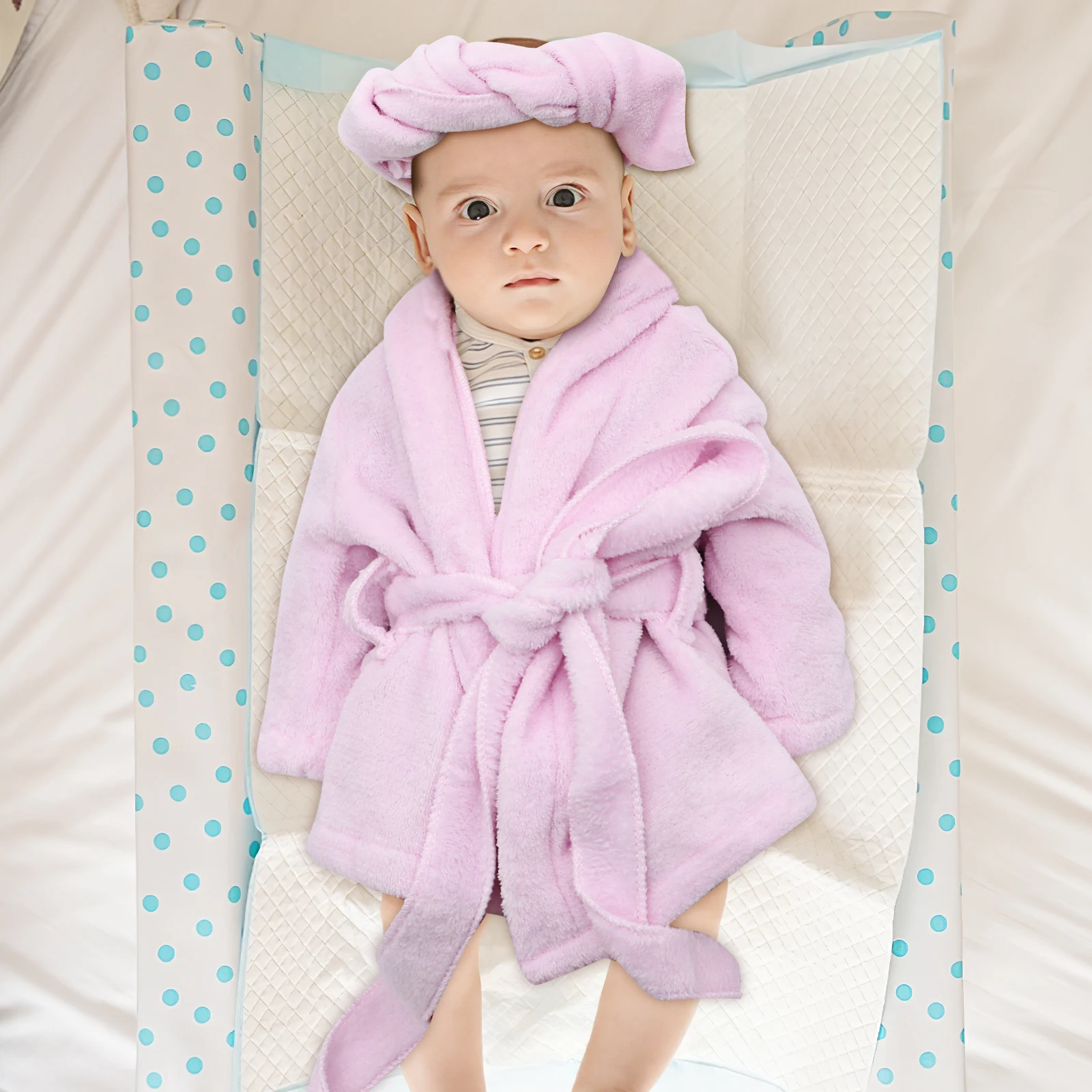 

Towels for Newborn Cucumber Bathrobe Photo Prop Toddler Infant Pink Photography Props Outfit Boy