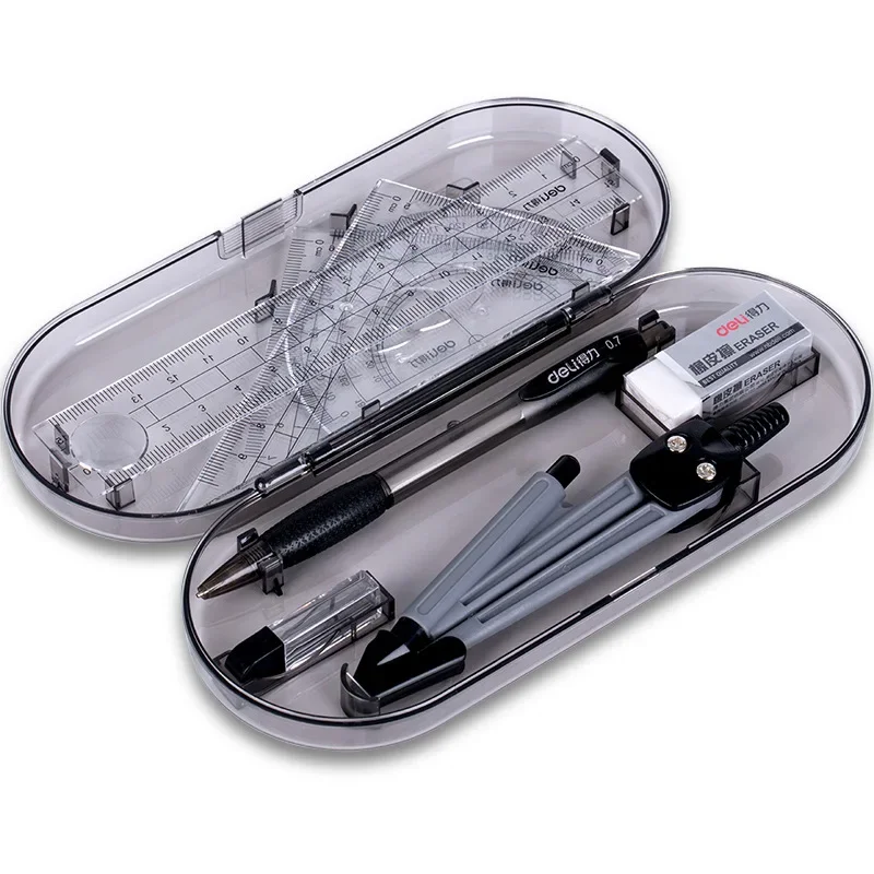 Professional Drawing Set, Metal Compass with Pencil Refills Lead, High Precision, School Drawing Set