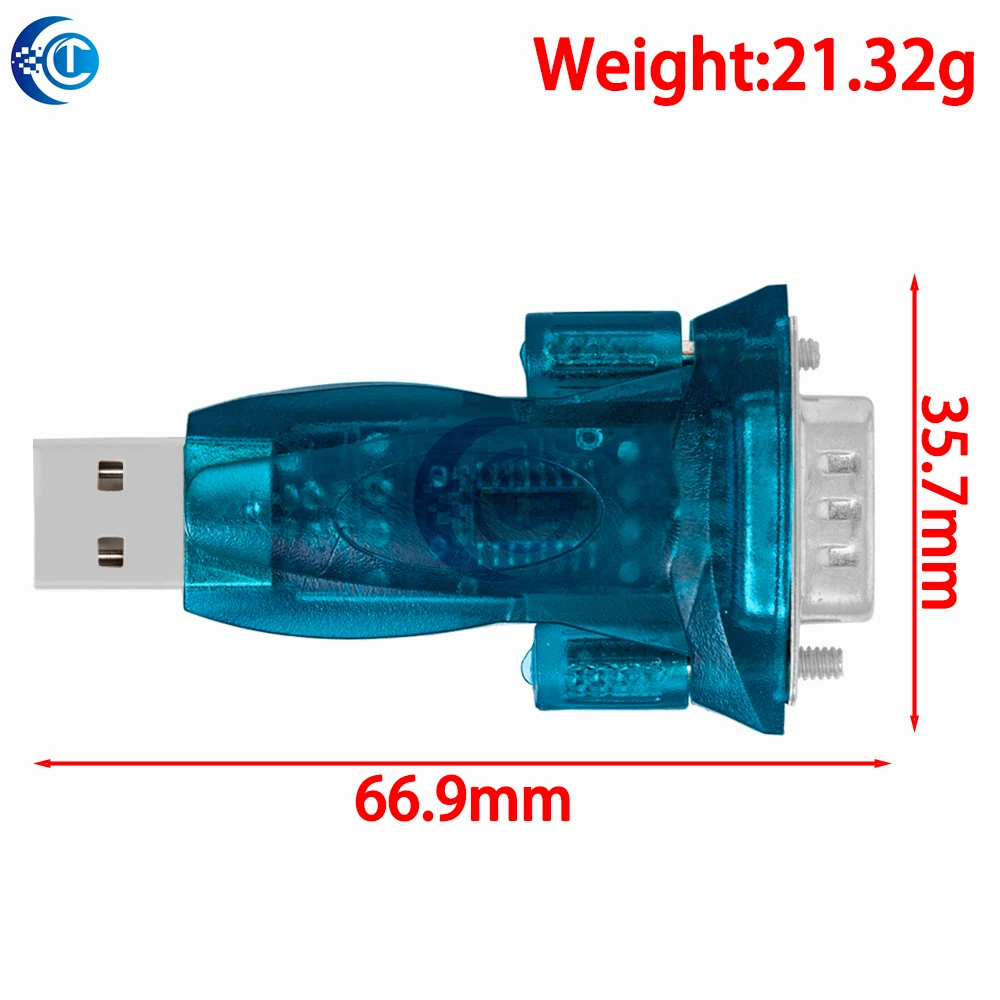 HL340 USB to RS232 DB9 Serial Adapter 9-Pin COM Port Converter Support Windows 7 64-bit for PDA