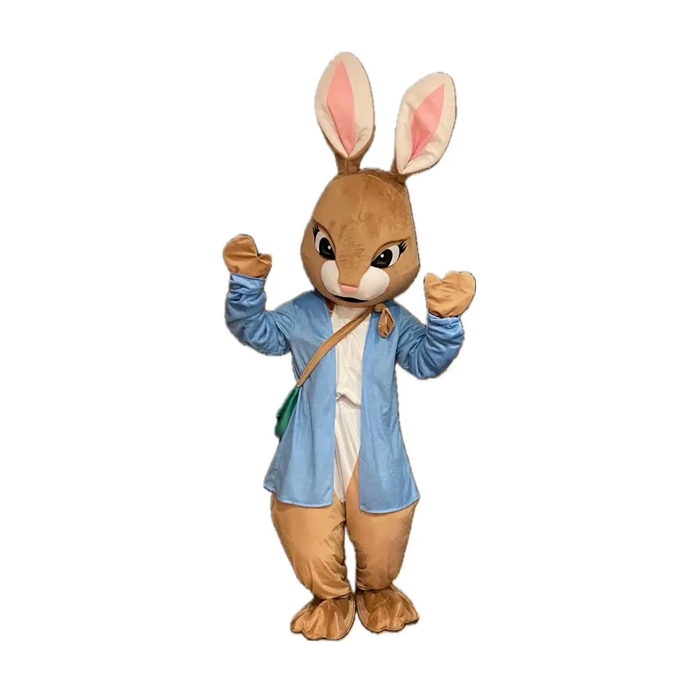 Adult Easter Bunny Rabbit Mascot Costume Cosplay Anime Halloween Christmas Dress Full Body Performance Props Fursuit