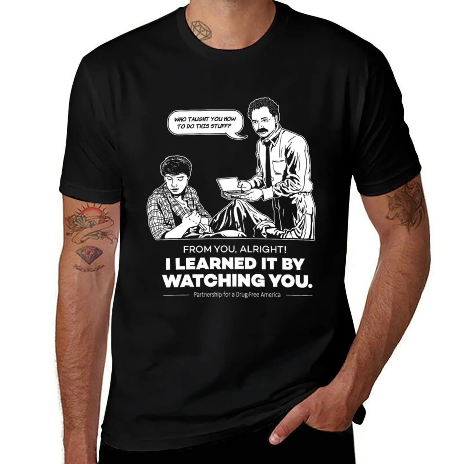 

Футболка I Learned It By Watching You, хлопковая футболка, мужская футболка, летние мужские футболки для мужчин, футболка