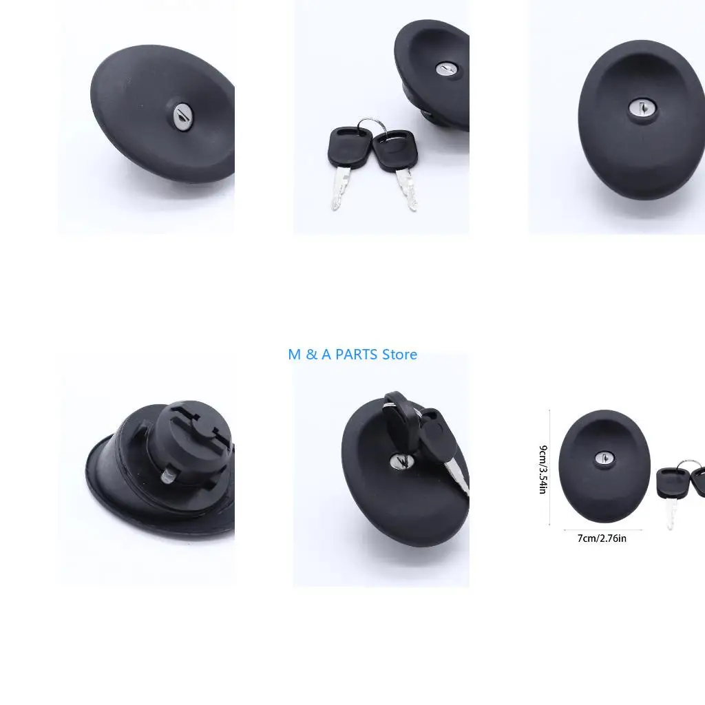 U1JF Portable Lock Cap Replace 3966745 Locking Gas Cap with 2 Keys Easy Installation fitting for Transit Mk4 Mk5 91-20
