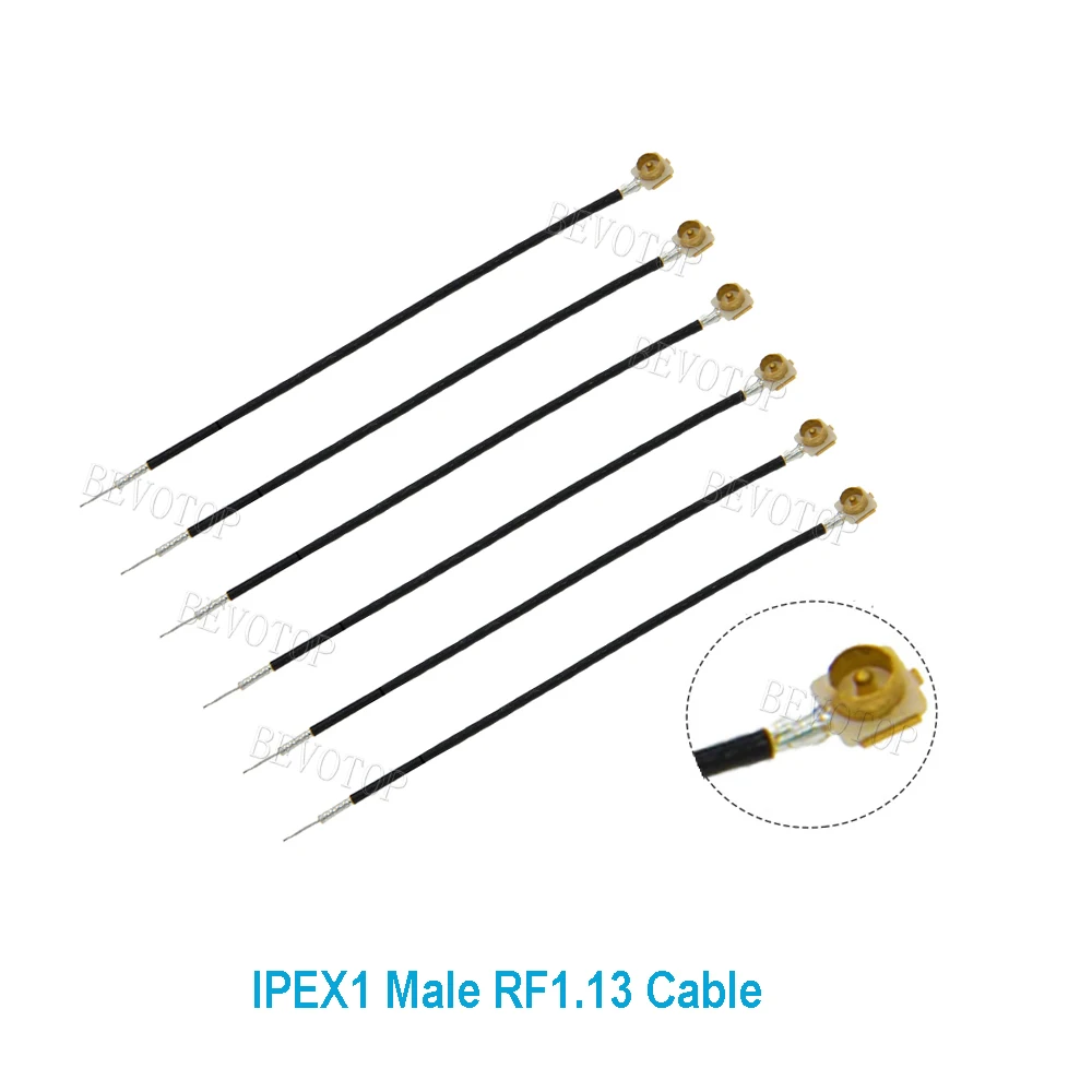 100pcs Open End Cable uFL//1 1 Male Plug Connector WIFI Antenna RG113 1.13mm Extension Pigtail Cable Cord
