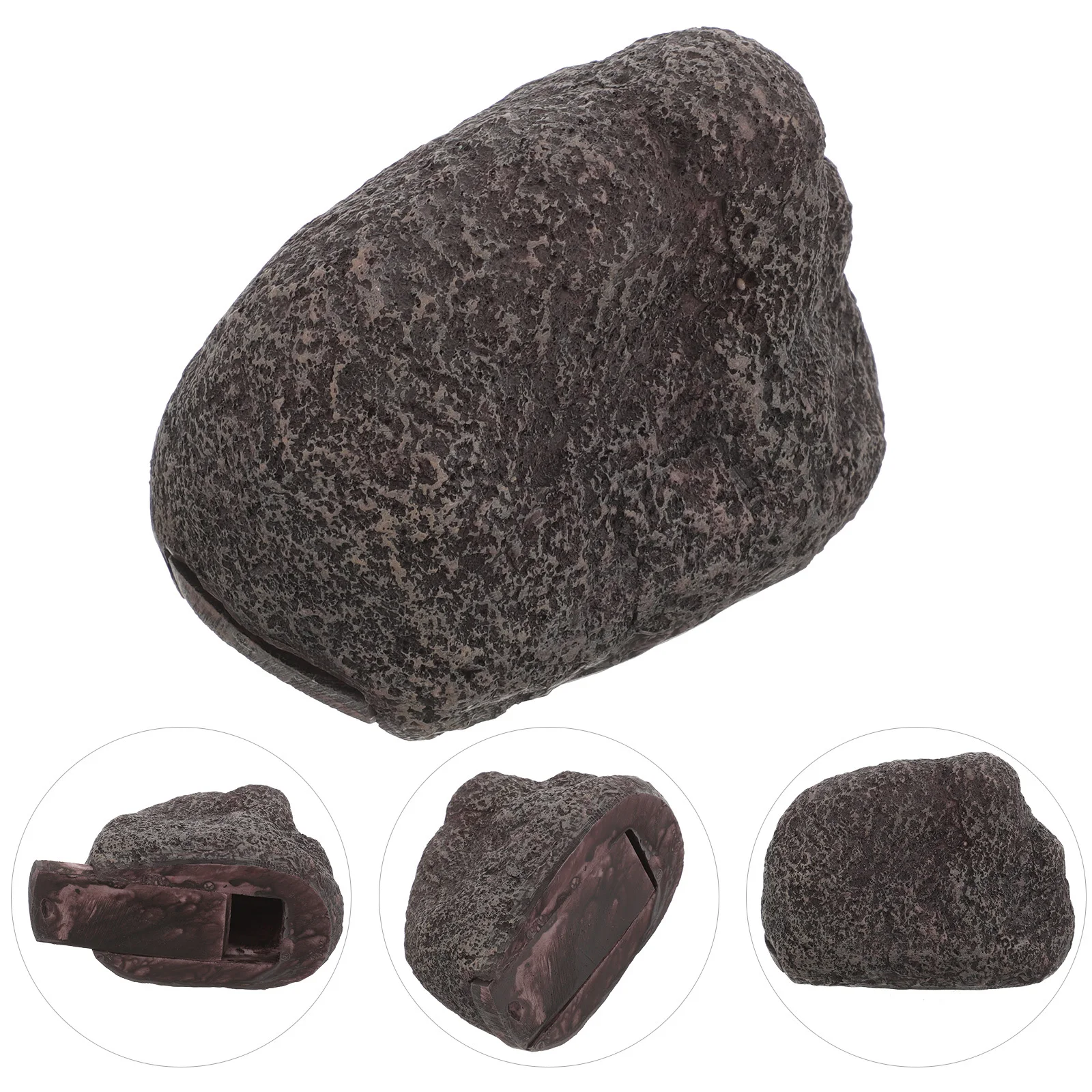 في الهواء الطلق الراتنج حجر مفتاح حامل وهمية روك صندوق تخزين إخفاء حديقة ديكور آمن وهمية الصخور فو روك #2