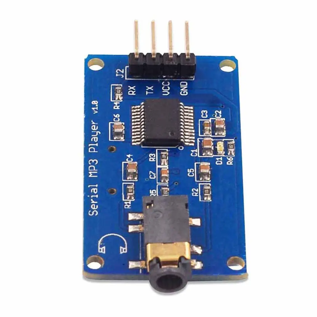 

YX5300 MP3 Player Module Wav Format Music Player Voice Serial Port Control Music Module TF Card Slot Player Module Dropshipping