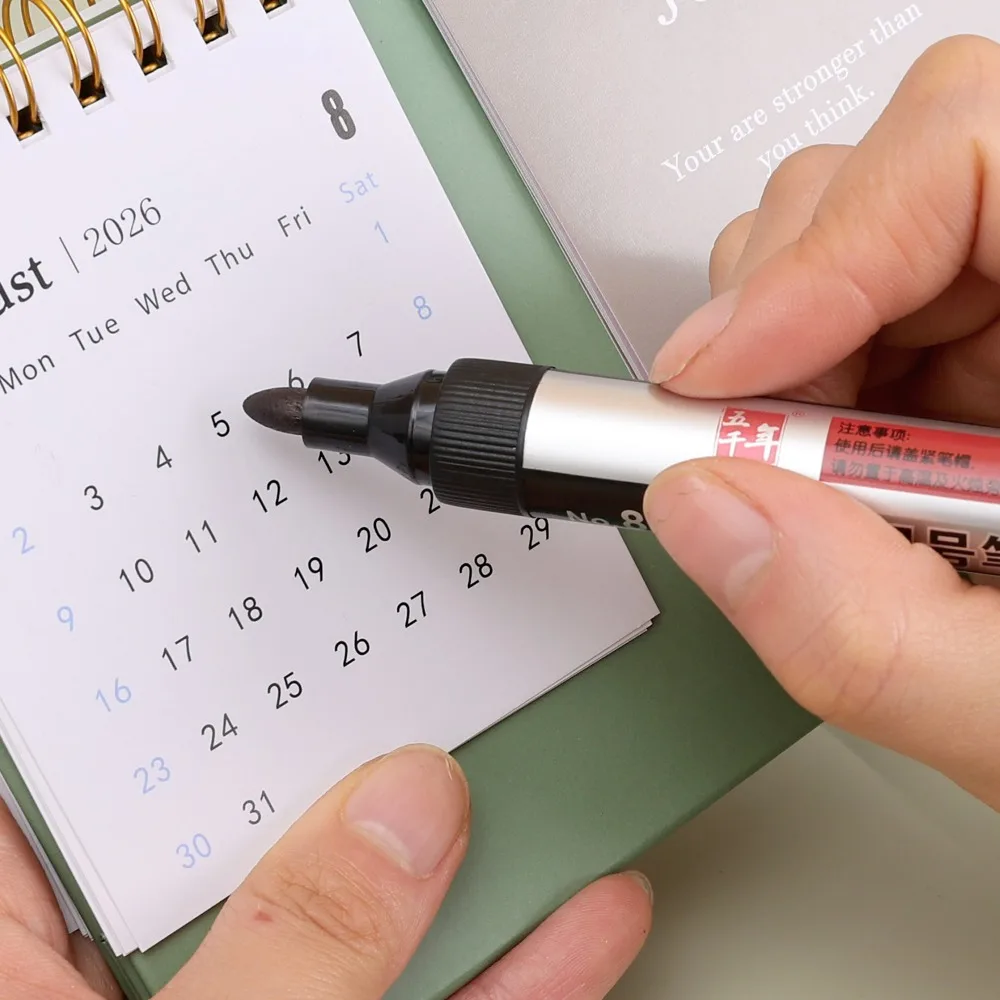 1-10pcs DIY Thick Tip Permanent Paint Marker Black Oil Waterproof Signature Pen for Paper Marker Quick Drying Marker Pen for Art