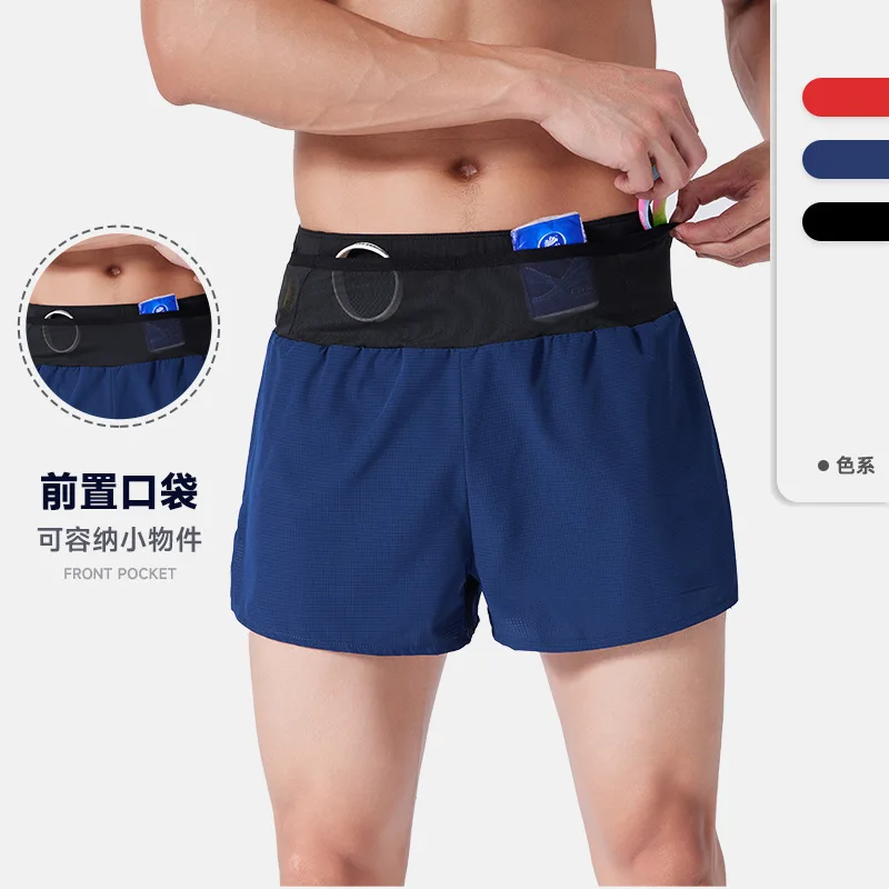 2 in 1 Sports Basketbal Jogging Fitness Shorts Men Gym Fitness Training Quick Dry Beach Short Male Summer Sports Workout Bottoms