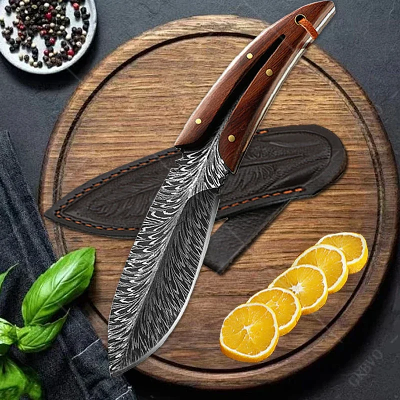 4CR13 Multi-purpose Kitchen Knife Sharp Meat Cleaver Boning Knife for BBQ Cooking Meat Fruit Butcher Knife Kitchen Accessories