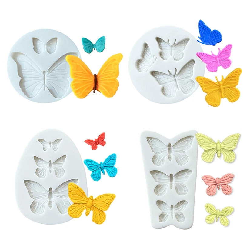 Butterfly Silicone Cake Baking Mold Sugarcraft Chocolate Cupcake Resin Tools Fondant Decorating Tools