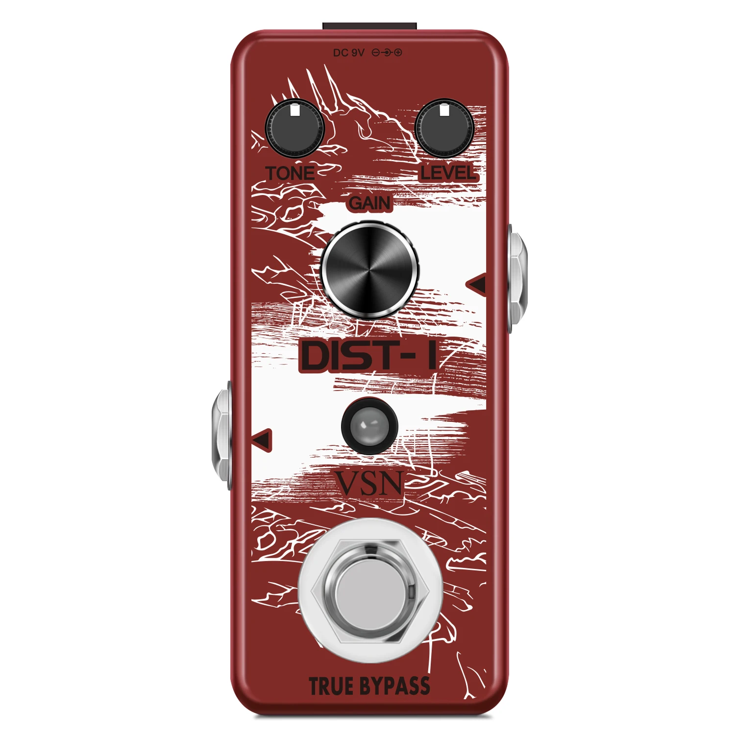 VSN LEF-301A Guitar Distortion Pedal Realistic Vintage British Amplifer Dist Pedals High Gain Distortion Effect     Rowin