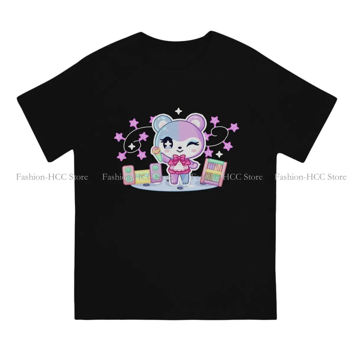 Bear Style Polyester TShirt Animal Crossing：Pocket Camp Comfortable Creative Gift Idea  T Shirt Short Sleeve