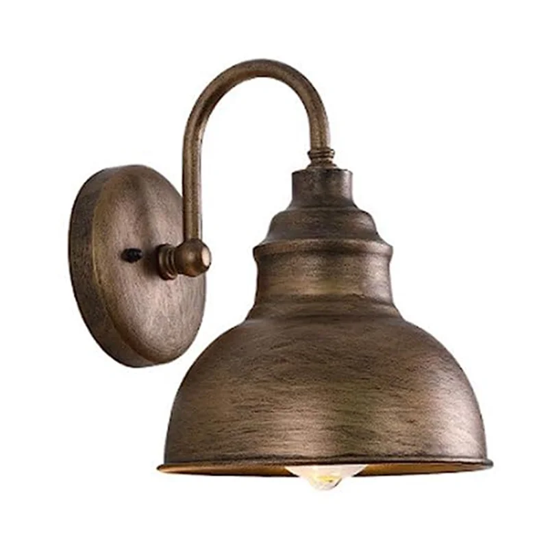 한 번 빈티지 벽 Sconce 구즈넥 헛간 플랫 라이트 산업 빈티지 농가 벽 Sconce 야외 방수