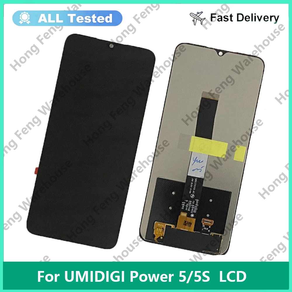 شاشة LCD وشاشة تعمل باللمس لتجميع طاقة UMIDIGI ، شاشة مستشعر ، طاقة UMIDIGI ، 5S ، 7S Max ، 3