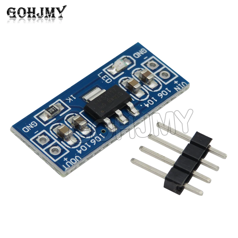 Módulo de potencia AMS1117 3,3 V, 5 piezas, 3,3 V, sin pines soldados, nuevo producto