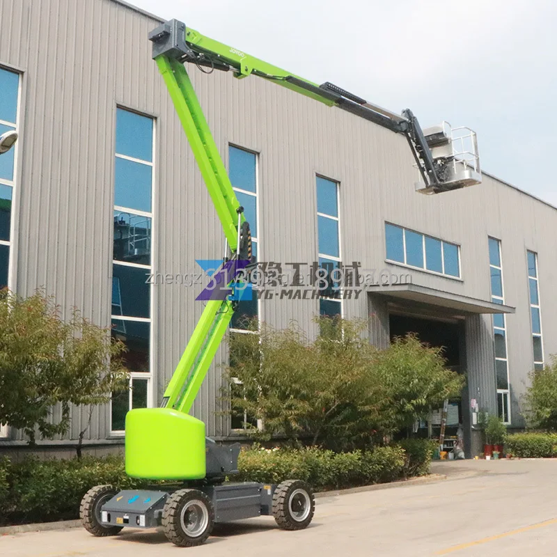 16m 18m Telescopic Towable Self Propelled Articulated Cherry Picker Spider Boom Lift Aerial Work Platform