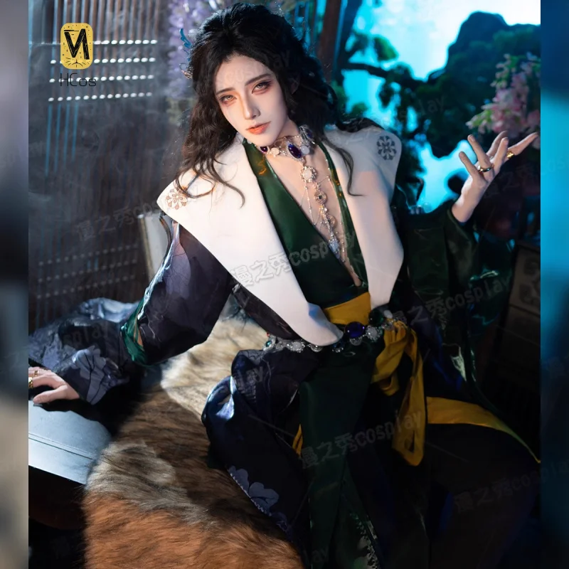 

HCos Where Winds Meet бархатный костюм для косплея, аксессуары для костюма, костюмы для вечеринки на Рождество и Хэллоуин, наряд Comic Con