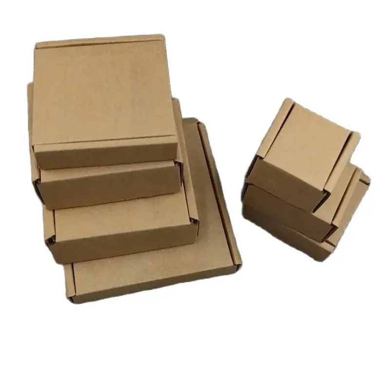 

30PCS DIY Handmade Soap Kraft Box Thick Corrugated Paper Packaging Mailer Box Brown Cardboard Gift Wrapping Box