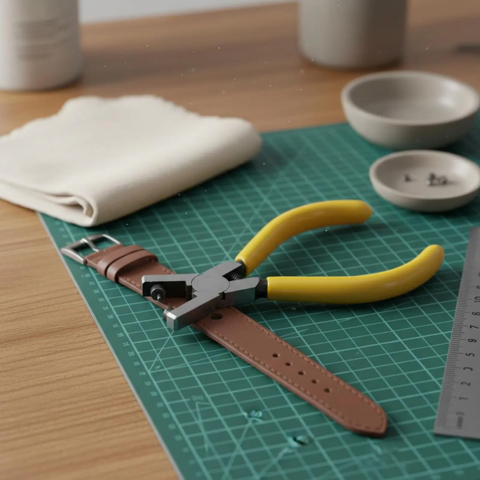 

Watch Strap Hole Perforate Pliers Comfortable Grip Leather Strap Hole Puncher Long-Lasting for DIY Hobbyists