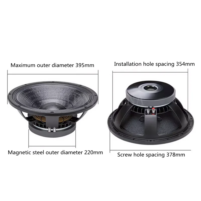PA-01 profession elle Audio 15 Zoll Subwoofer Lautsprecher 220 magnetische 100mm Wellpappe 100 Kern Kupferdraht 8Ohm 600W (1 Stück)
