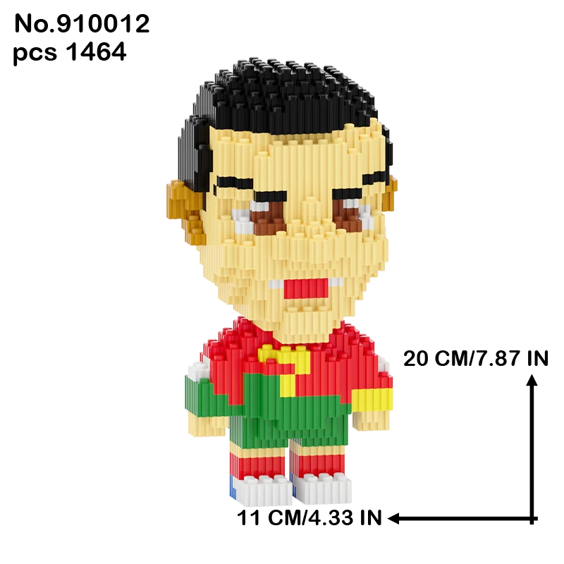 Football star character series model small particle building blocks children puzzle building blocks toy gift