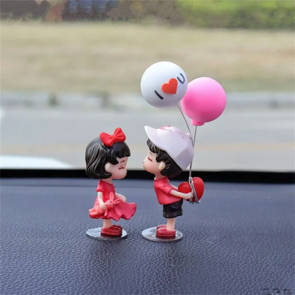

Balloon Ornament Girls Gifts Action Figure Anime Couples Cartoon Couples Model Car Decoration Car Ornament Dashboard Figurine