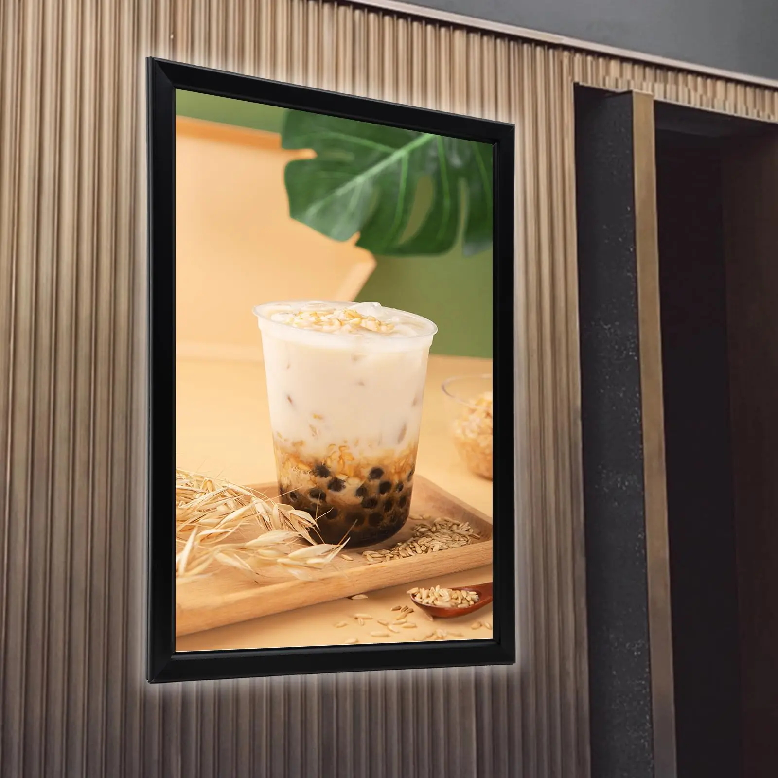 27 x 40 Inch LED Movie Poster Frame, Home Theater Wall Mounted Advertising Picture Display Art Picture Light Box, Photo